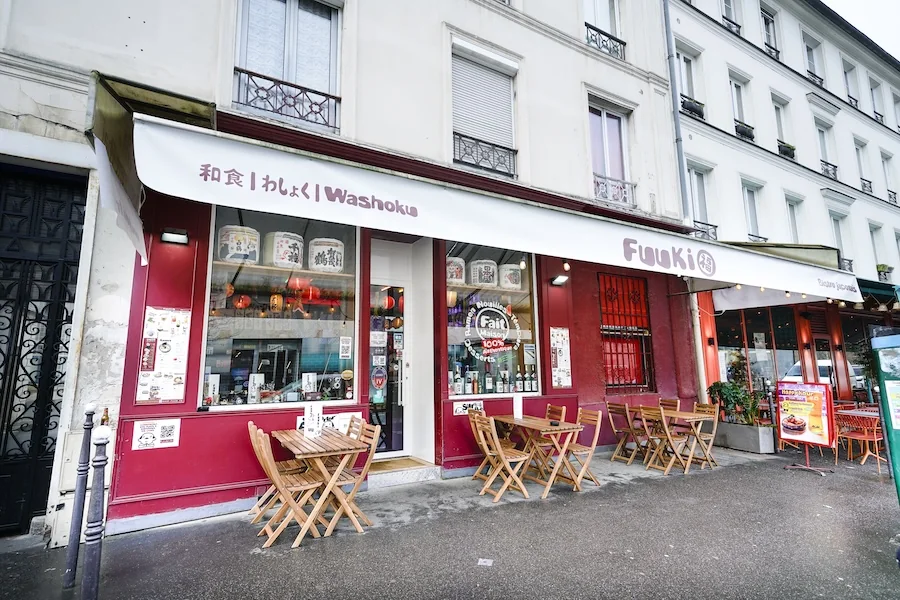 La devanture de Fuuki, rue du Chevaleret à Paris