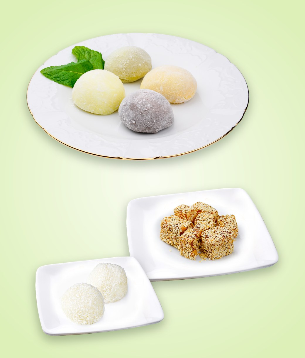 Mochis, perles coco et nougat au sésame