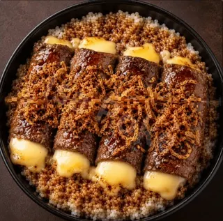 Poké bœuf au fromage