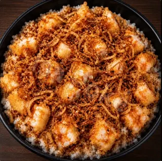 Poké crevette tempura