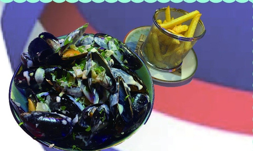 Moules à la crème et frites