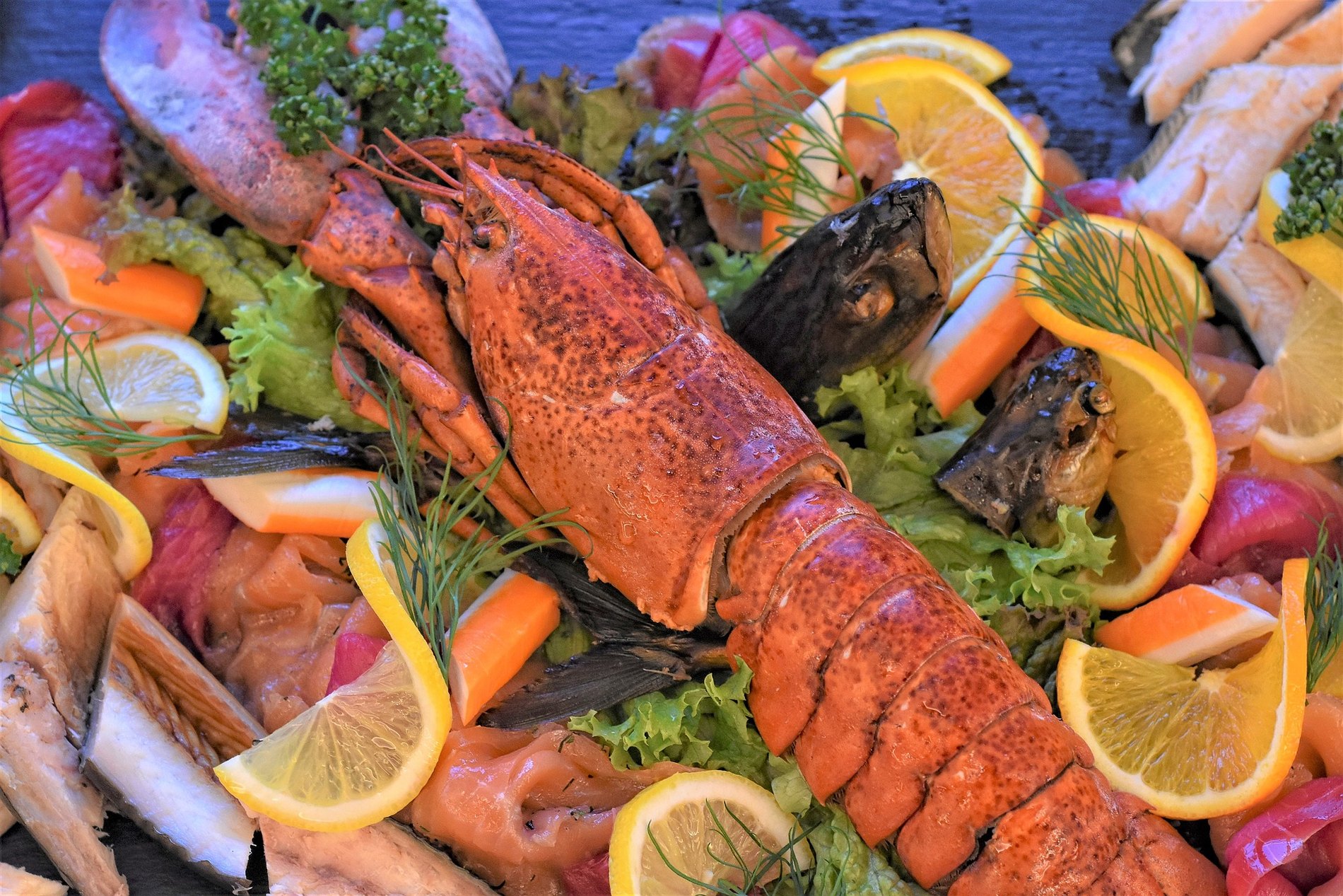 Plateau de fruits de mer et crustacés