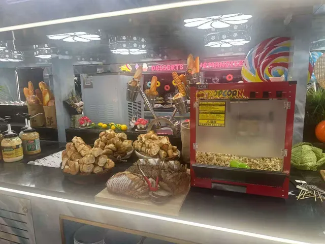 Pains, viennoiseries et machine à pop-corn